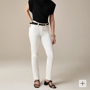 NWT J. CREW  9" vintage slim-straight jean in white wash Size 26